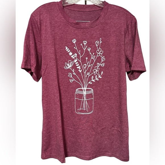 NWT - Casual Maroon T-Shirt - Picture 1 of 8